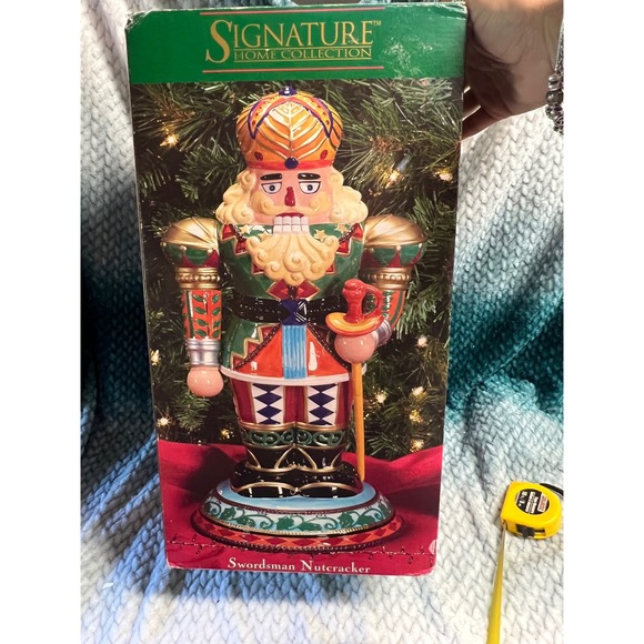 Signature Home Collection Soldier 2 Nutcracker 16" Ceramic Christmas Decor - Picture 1 of 8